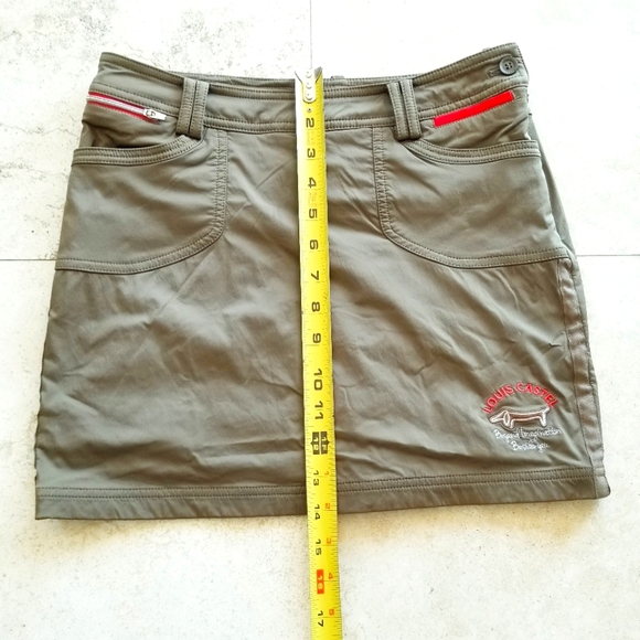 Louis Castel Women's Active Golf Tennis Skirt Skort Athletic Athleisure Zip up - Picture 7 of 14